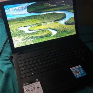All black Windows Hp laptop 15.6” inches